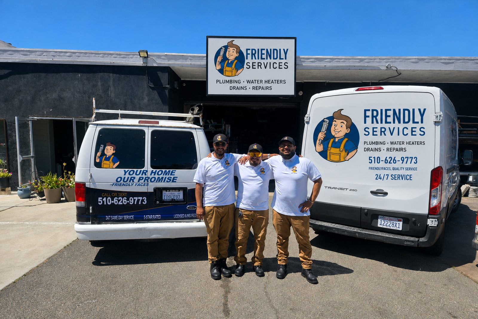 The Friendly Services team in Hayward